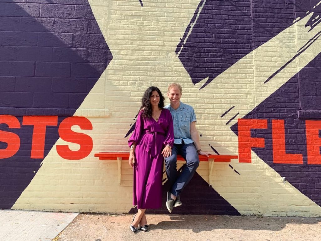 Owners Amy & Ronen at Artists & Fleas Williamsburg