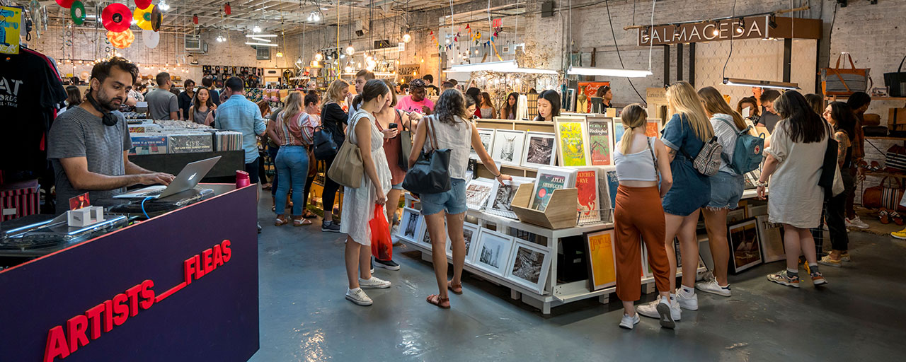 Shoppers in Brooklyn Artists and Fleas