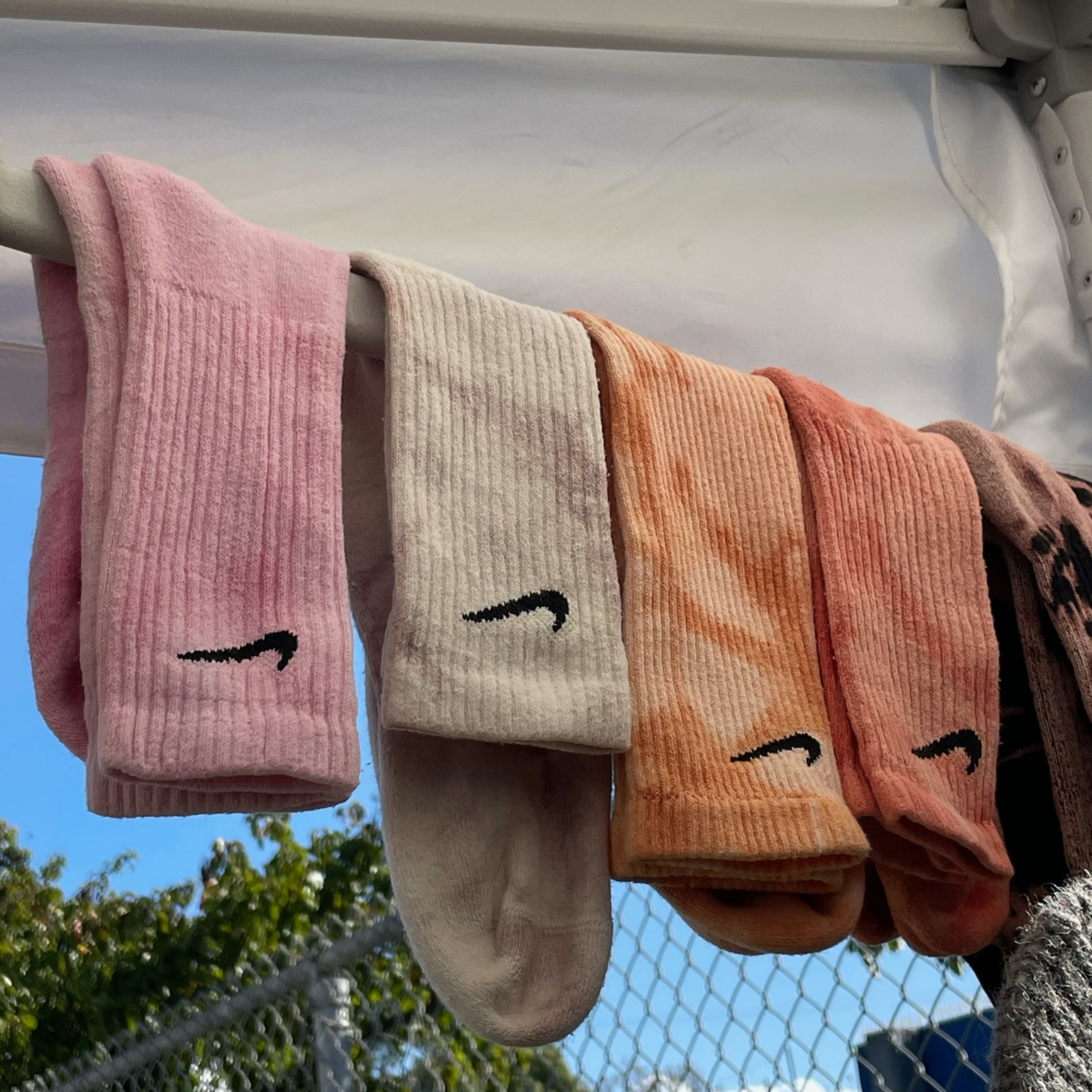 Tie dye socks