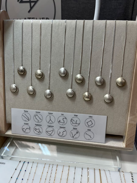 141 Atelier sells handcrafted jewelry and Zodiac necklaces in NYC
