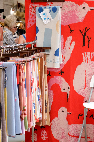 Biquette one-of-a-kind vibrant throw blankets
