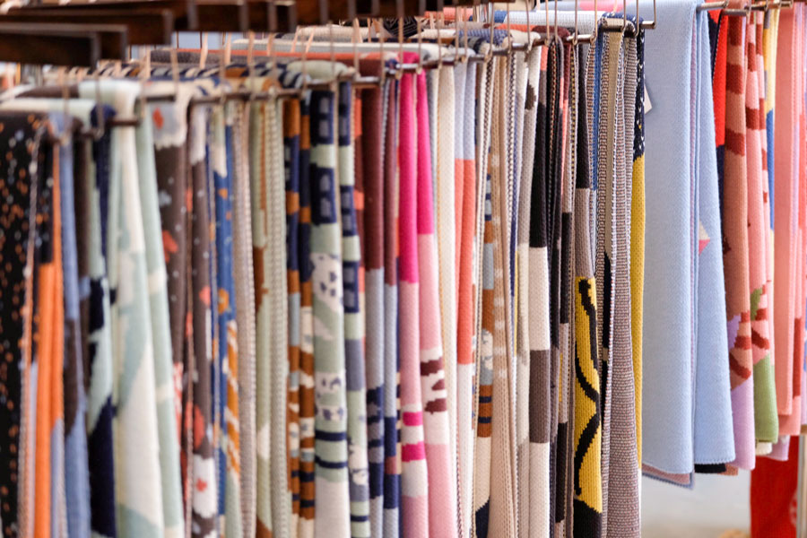 Biquette one-of-a-kind vibrant throw blankets