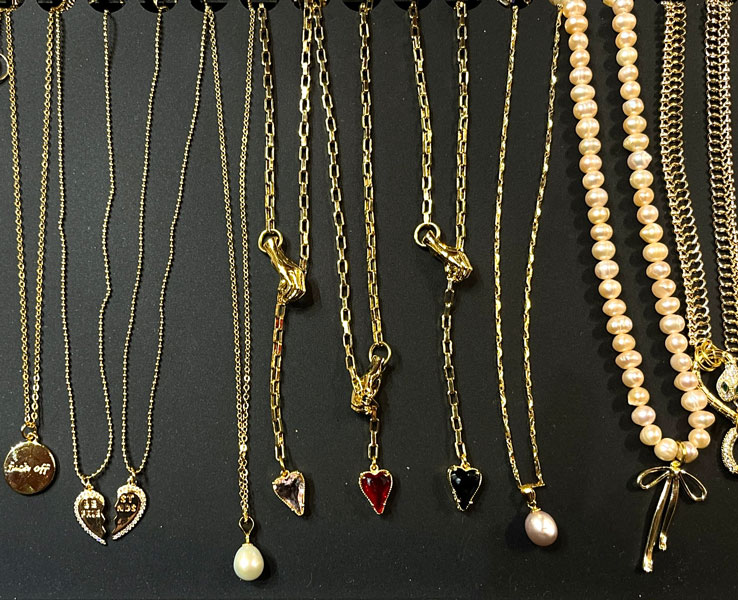 Necklaces from ISLY NYC in Chelsea Market Artists & Fleas