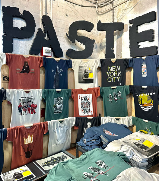 Paste NYC inspired tshirts at Artists & Fleas