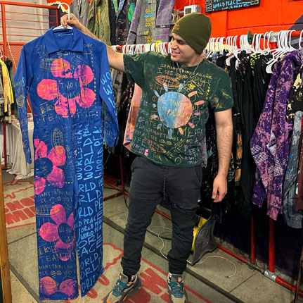 Upcycled clothing brand in NYC