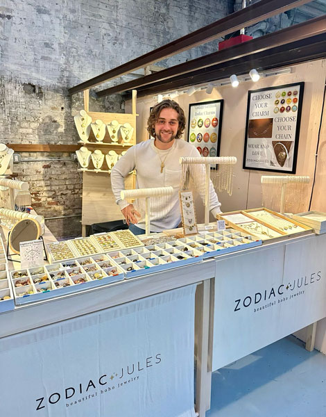 Zodiac Jules in Brooklyn, NYC - Custom charm necklaces